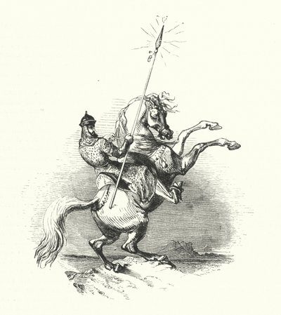 Horseman Of Brass (gravering) av William (after) Harvey