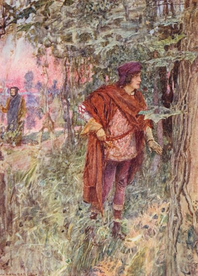 Shakespeares Romeo og Julie: Akt I, Scene I (fargelitografi) av William (after) Hatherell