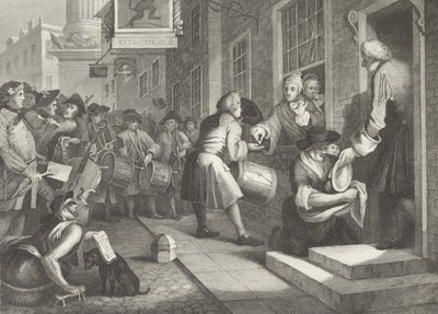 Goodchilds bryllupsdag av William (after) Hogarth