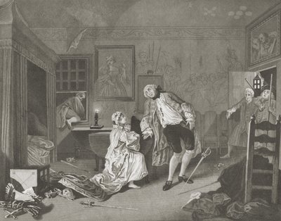 Ekteskap a la Mode av William (after) Hogarth
