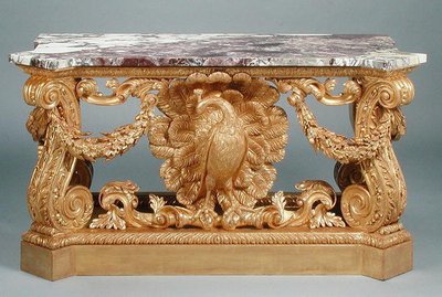 Bord, ca. 1735 (utskåret forgylt tre) av William (after) Kent