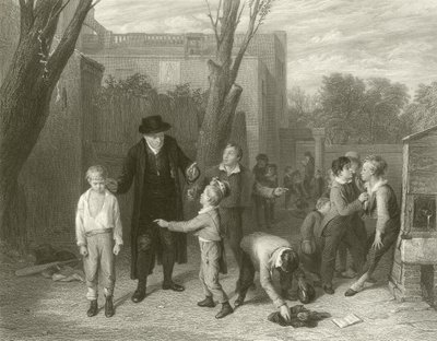 Kampen avbrutt (gravering) av William (after) Mulready