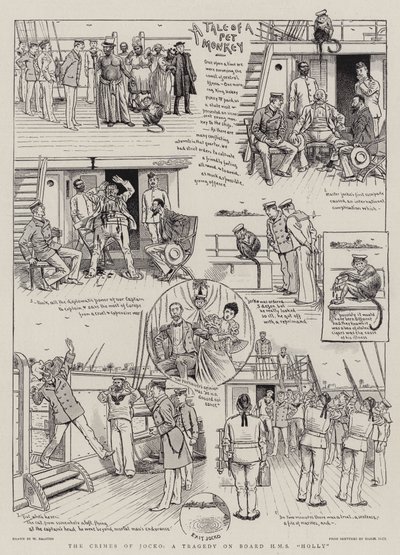 The Crimes of Jocko, en tragedie om bord på HMS "Holly" (gravering) av William (after) Ralston