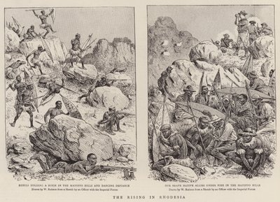 The Rising in Rhodesia (gravering) av William (after) Ralston
