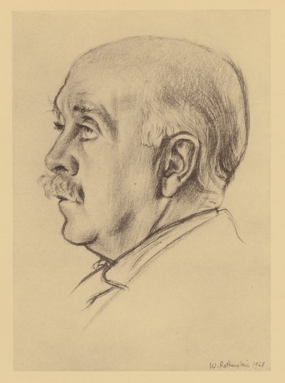 Portrett av Max Beerbohm (lito) av William (after) Rothenstein