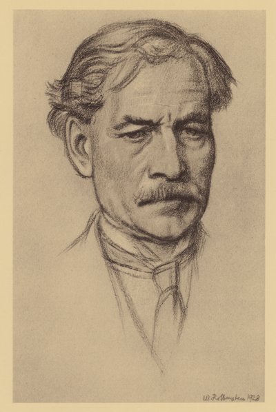 Portrett av Rt Hon J Ramsay Macdonald (lito) av William (after) Rothenstein
