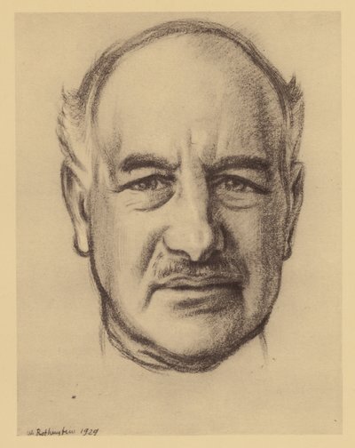 Portrett av Rt Hon Lord Melchett av Landford (lito) av William (after) Rothenstein
