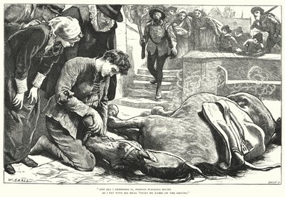 Hvordan de brakte de gode nyhetene fra Gent til Aix (gravering) av William (after) Small
