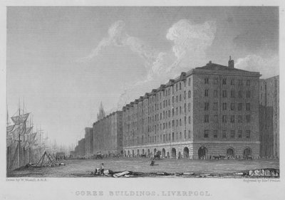 Goree Buildings, Liverpool (gravering) av William (after) Westall