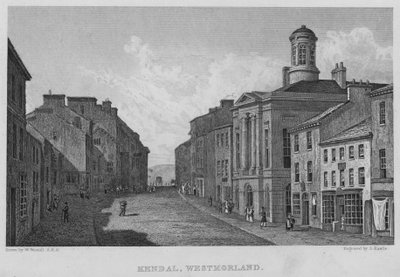 Kendal, Westmorland (gravering) av William (after) Westall