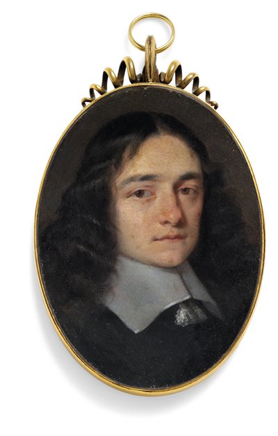 En gentleman som tidligere het John Milton (olje på kobber) av William (circle of) Dobson
