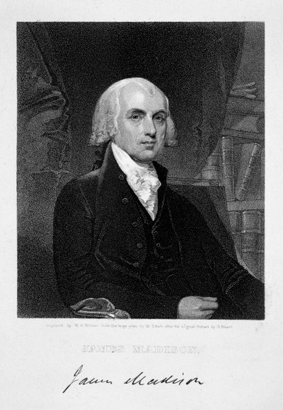 James Madison, 4. president i USA, 1800-tallet av William A Wilmer