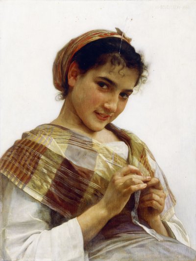 En bretonsk jente, 1889 av William Adolphe Bouguereau