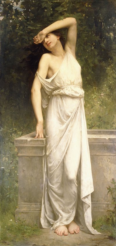 En klassisk skjønnhet ved en brønn, av William Adolphe Bouguereau