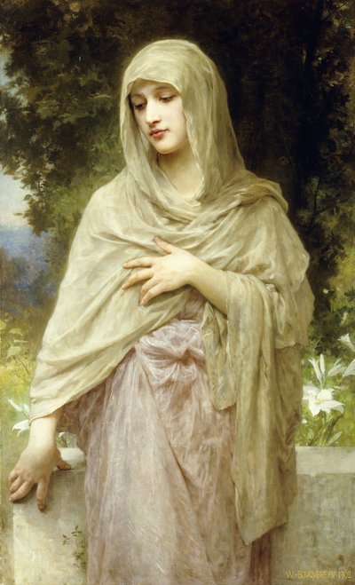 Meditasjon, 1902 av William Adolphe Bouguereau