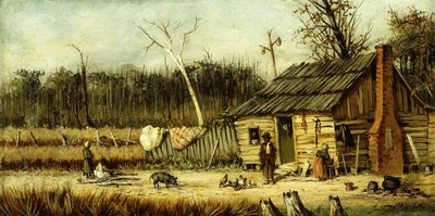 Hyttescene, av William Aiken Walker