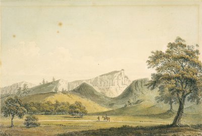 Et bemerkelsesverdig fjell nær elven Monterrey av William Alexander