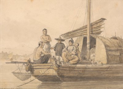 Fiskere på en søppel av William Alexander