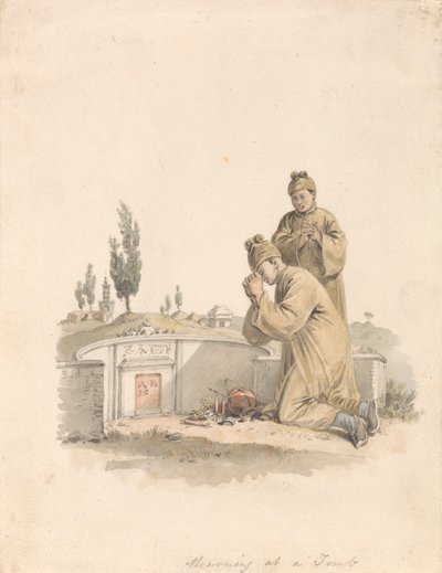 Sorg ved en grav av William Alexander