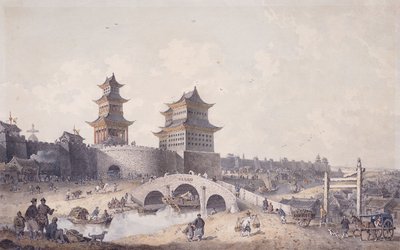 Pringze Men, den vestlige porten til Peking, av William Alexander