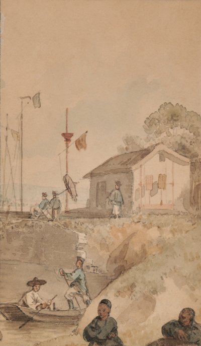 Elvebåt i Kina, november av William Alexander