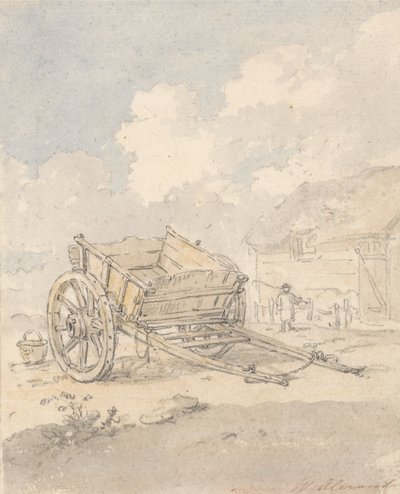 Studie av en gårdsvogn av William Alexander