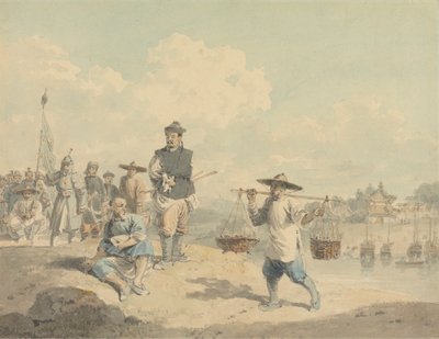 Utsikt i provinsen Kiang-nan, Kina, hentet fra naturen av William Alexander