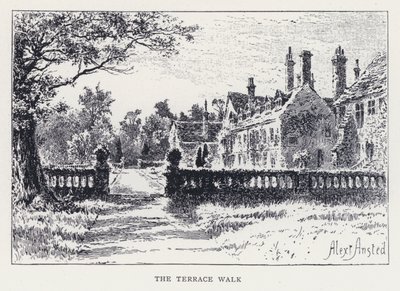 The Terrace Walk (gravering) av William Alexander Ansted