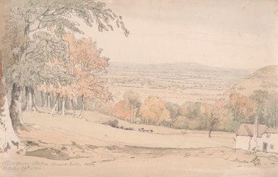 Utsikt fra Stokenchurch Hill, Buckinghamshire av William Alfred Delamotte