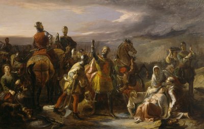 Heroism and Humanity, ca. 1840 (olje på lerret) av William Allan