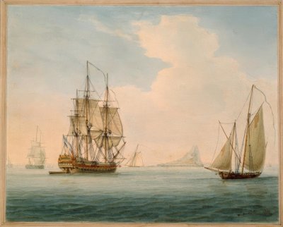 British Man-of-War / akvarell av W. Anderson, 1804 av William Anderson