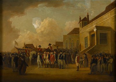 Frederick Augustus, hertug av York, gjennomgikk tropper i Flandern, 1794 ca av William Anderson
