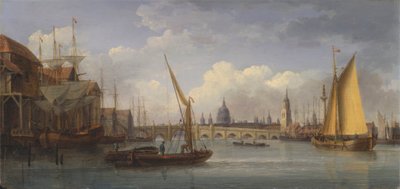London Bridge, med St. Paul's Cathedral i det fjerne av William Anderson