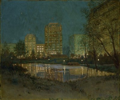 Central Park og Plaza, 1917-1918. av William Anderson Coffin