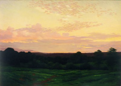 Evening, Somerset Valley, Pennsylvania, ca. 1898 (olje på lerret) av William Anderson Coffin
