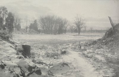 Uten tittel Vinterlandskap, ca. 1900. av William B. Post