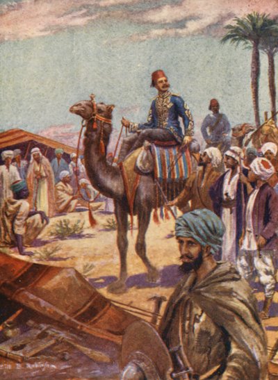 Illustrasjon til general Gordons liv (fargelitografi) av William B. Robinson