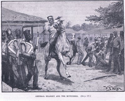 General Hearsay og mytteristene 1857 e.Kr av William Barnes Wollen