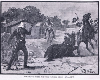 Hvordan Major Tombs vant Victoria Cross 1857 AD av William Barnes Wollen
