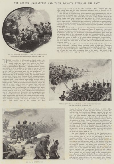 Gordon Highlanders og deres doughty Deeds of the Past av William Barnes Wollen