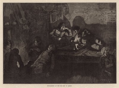 Opiumsrøyking i East End of London (gravering) av William Bazett Murray
