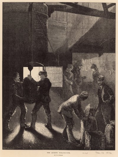 Dronningens tobakkspipe (gravering) av William Bazett Murray