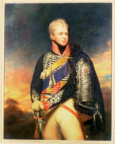 Portrett av Ernest, hertugen av Cumberland og kongen av Hannover (1771-1851) (olje på lerret) av William Beechey