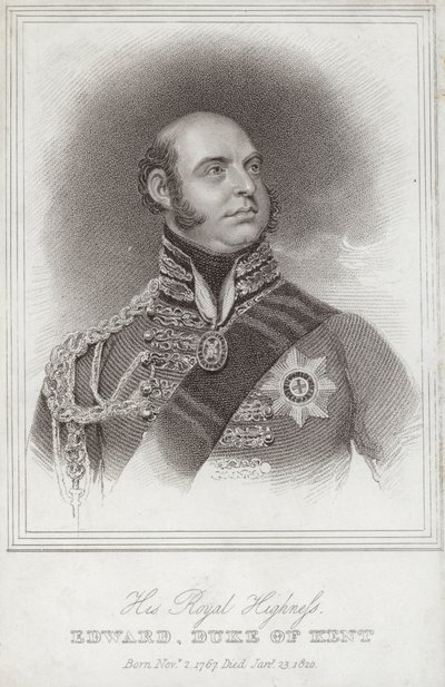 Portrett av prins Edward; hertugen av Kent og Strathearn av William Beechey