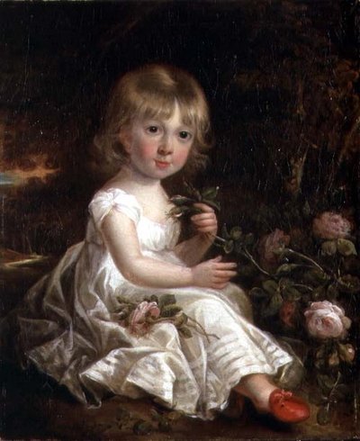 Portrett av en ung jente (olje på lerret) av William Beechey