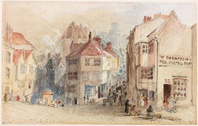 Inngang til Black Gate, Newcastle (kroppsfarge) av William Bell Scott
