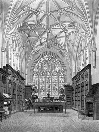 Biblioteket til Winchester College av William Bennett