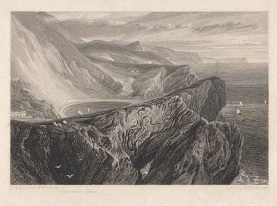 Lulworth Cove, Dorsetshire av William Bernard Cooke