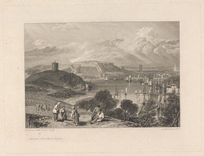 Plymouth, fra Mount Batten av William Bernard Cooke