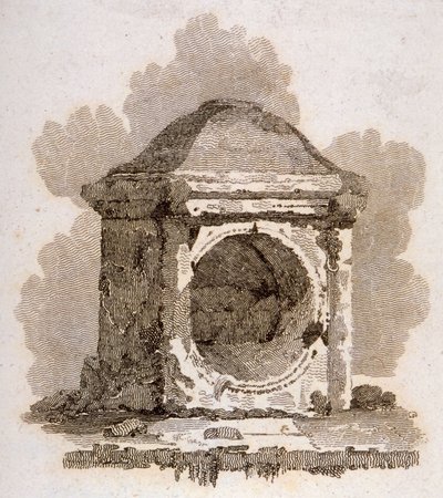 The London Stone, Cannon Street, City of London, 1806 av William Bernard Cooke